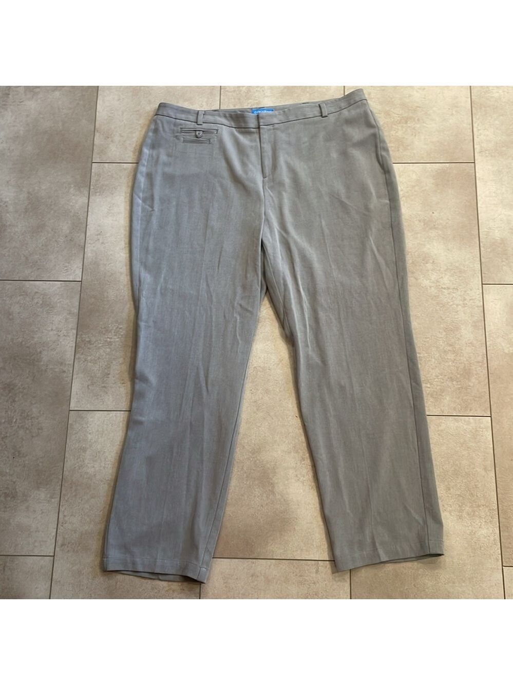 Dockers, Woman’s Dress Pant, Sz 20W, Light Grey, Stella Pant